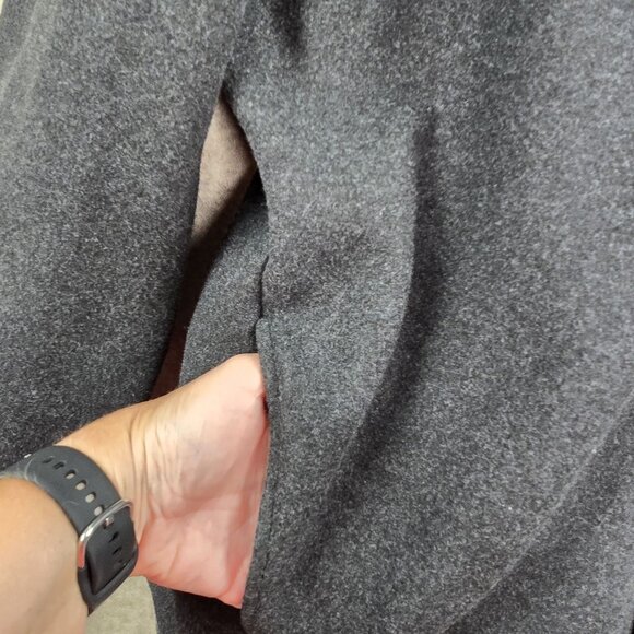 George Mens XL Varsity Jacket Black & White Striped Collar Polyester - Picture 3 of 8